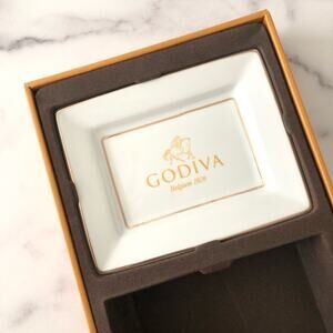 Godiva Candy Dish gold logo